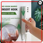 10 Pairs Heavy Duty Double-Sided Adhesive Wall Hooks Hanger