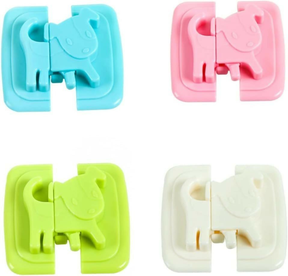 01 PCs Cute Dog Shape Cartoon Cabinet Door Child Safe Lock Refrigerator Toilet Baby Safety Tools