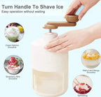 Manual Ice Shaver & Gola Ganda Maker – Portable Ice Crusher Machine for Home Use with Stainless Steel Blades