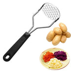 Stainless Steel Potato Masher – Manual Vegetable & Fruit Ricer Crusher Tool | Kitchen Cooking Gadget