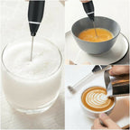 2 In 1 Electric Coffee Beater - Milk Frother And Egg Whisk - USB Electric Rechargeable Kitchen Tool For Versatile Mixing And Frothing