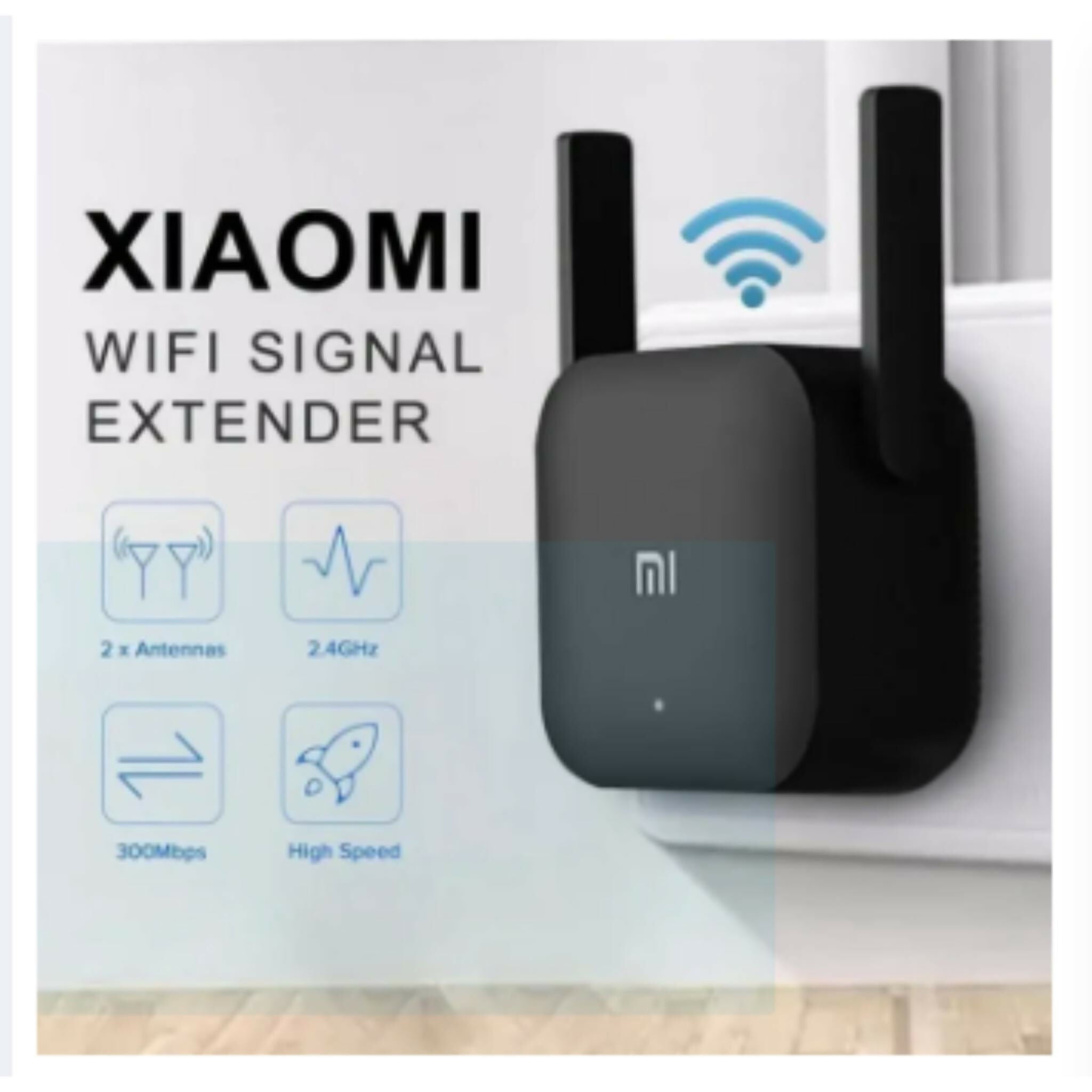 Original Xiaomi Mi Wifi Repeater Pro 300m - Wireless Signal Booster With Dual External Antenna For Expanded Network Coverage