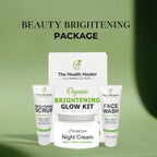 Brightening Glow Kit by The Health Healer | Face Wash, Scrub & Night Cream Set