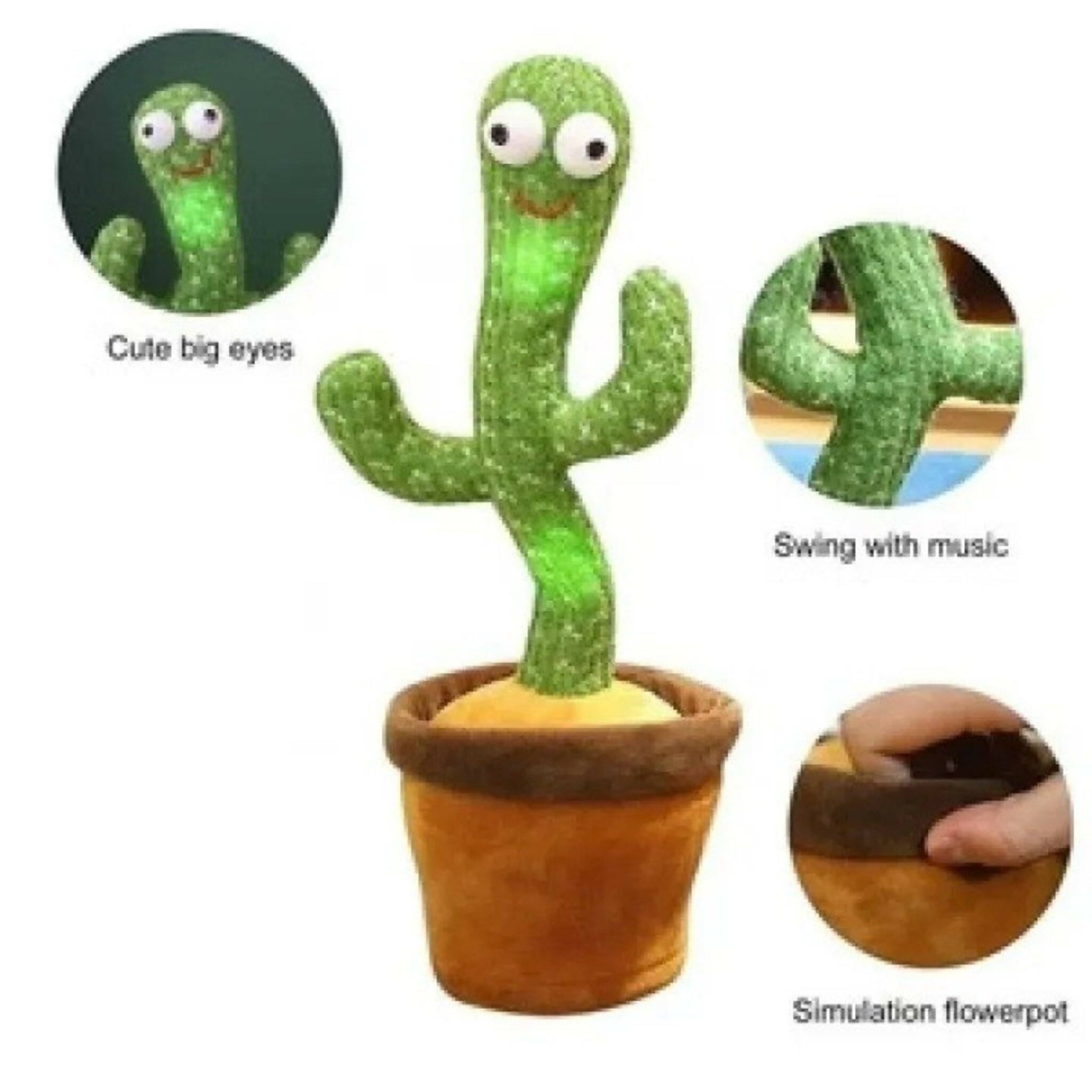 Dancing Cactus Toy – Singing, Talking, Voice Recording