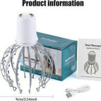 Electric Scalp Massager Octopus Shaped Scalp Massager with 12 Claws 500mAh 3 Mode Scalp Massage Tool with Handle Compact Head Massager for Stress/Headache Relief & More