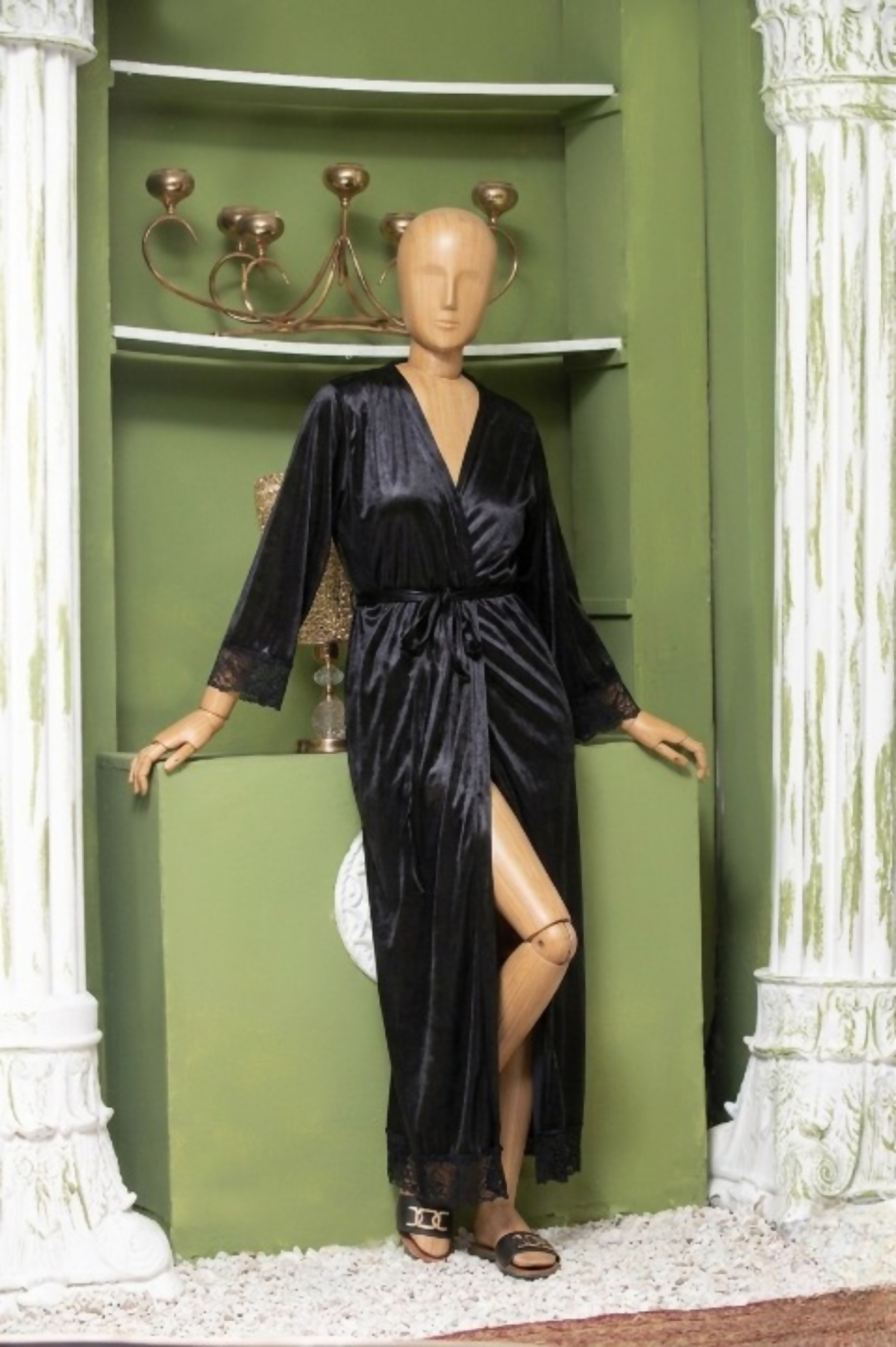 Elegant Luxury Silk Night Gown