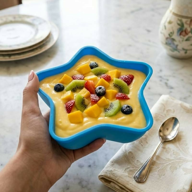 1 PCs Custard Star Bowl Elegant Design Dessert Serving Bowl