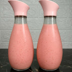 Turkish Style 1400 Ml Heavy Glass Bottle Elegant Durable Classic Design For Daily Use And Storage (Random Color Cap)
