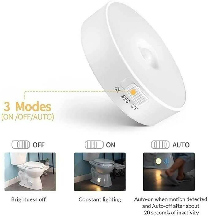 Motion Sensor Light for Home with USB Charging Wireless Self Adhesive LED Body