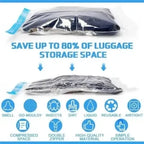 5-Pack Vacuum Storage Bags with Hand Pump – Space-Saving Compression Bags for Bedding & Clothes