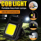 Rechargeable Mini COB Light With Box | 3-in-1 LED Flashlight Torch | 3 Modes Portable Emergency Light
