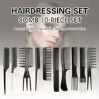 10 Pcs Professional Hair Styling Comb Set | Barber & Salon Hairdressing Combs Kit