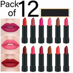 12 Pcs High Pigmented Matte Lipstick Set – Long Lasting Smooth Texture Lip Color Collection For Bold And Beautiful Looks