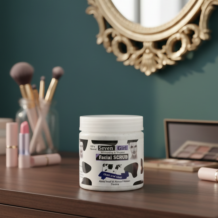 Seven Girl Whitening & Facial Scrub – Big Size, Made in UK