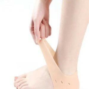 Silicone Gel Heel Pad Socks | Pain Relief & Anti‑Crack | 1 Pair Heel Guards & Protectors for Men & Women