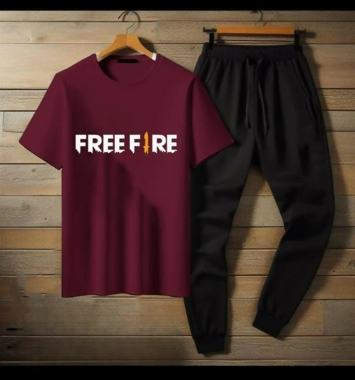 Premium Micro Men’s Tracksuit FreeFire Print – Comfortable Sportswear | Gym & Workout Suit