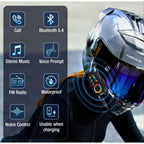 K06A Motorcycle Helmet Bluetooth Headset – BT 6.0 Wireless Earphone with CVC Intelligent Noise Reduction, IP67 Waterproof, 800mAh Battery & Type-C Fast Charging