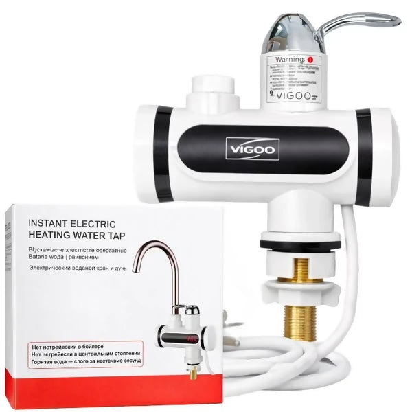 Premium Electric Instant Heating Faucet | Digital Temperature Display | Metal handle | Kitchen & Bathroom Hot Water Tap