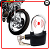 Heavy Duty Anti-Theft Alarm Lock with Built-in Security Siren | Smart Stainless Steel Padlock | Weatherproof Outdoor Lock for Bike, Motorcycle, Gate & Door | Universal Security Lock with Motion Detection, 110dB Loud Siren & 3 Keys