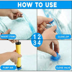 5-Pack Vacuum Storage Bags with Hand Pump