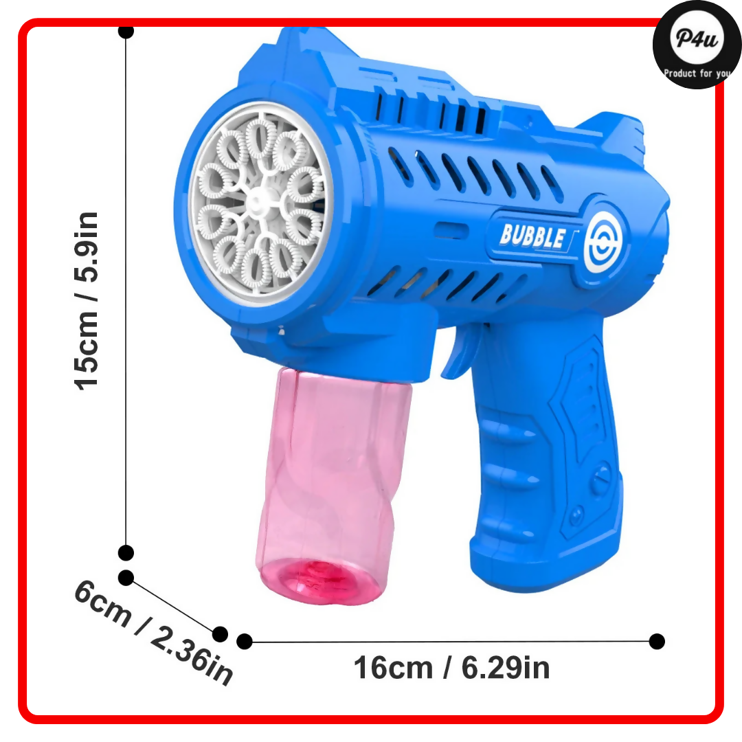 Bazooka Bubble Gun – 36-Hole Electric Bubble Blaster with Lights for Kids
