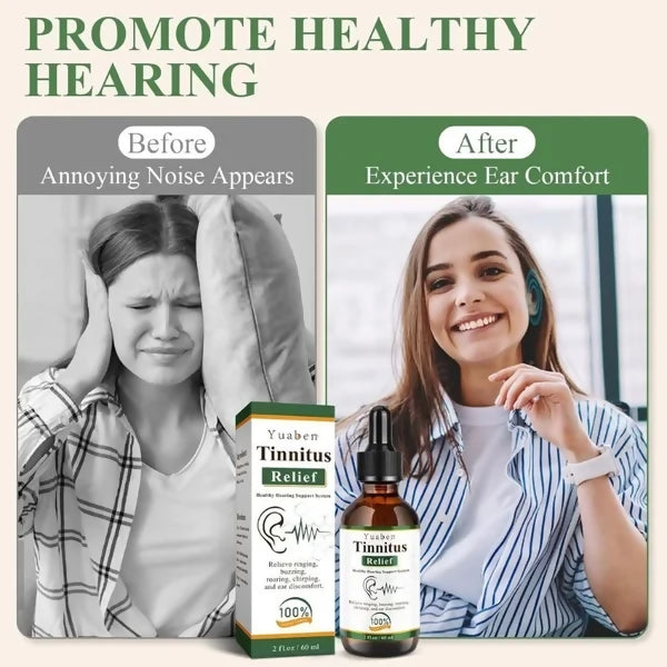 Yuaben Tinnitus Relief Drops | Healthy Hearing Support System | Ear Care Drops for Ringing, Buzzing & Ear Wellness | 60mlYuaben Tinnitus Relief Drops | Healthy Hearing Support System | Ear Care Drops for Ringing, Buzzing & Ear Wellness | 60ml
