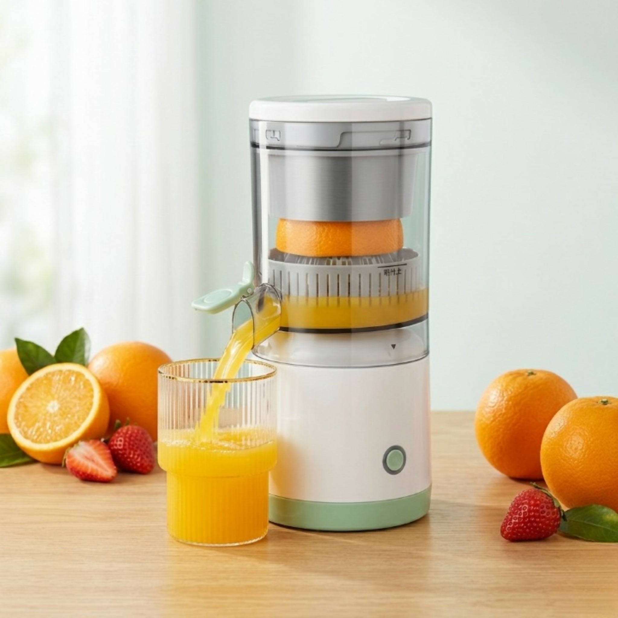 Portable USB Rechargeable Citrus Juicer – Automatic Wireless Orange & Lemon Juicer