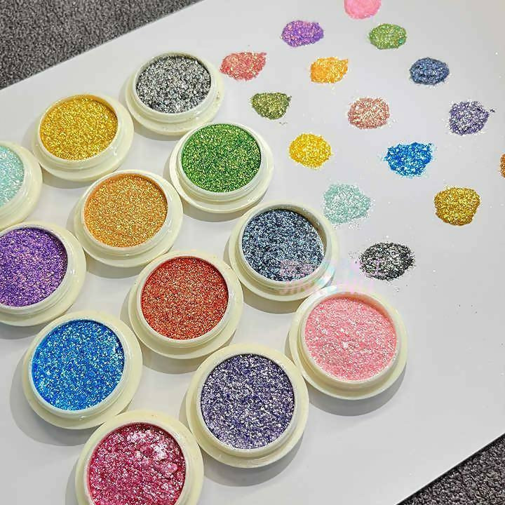 Miss Rose Multicolor High Pigmented Glitter Shimmer Eyeshadow Palette Set Professional Eye Makeup – Pack of 24
