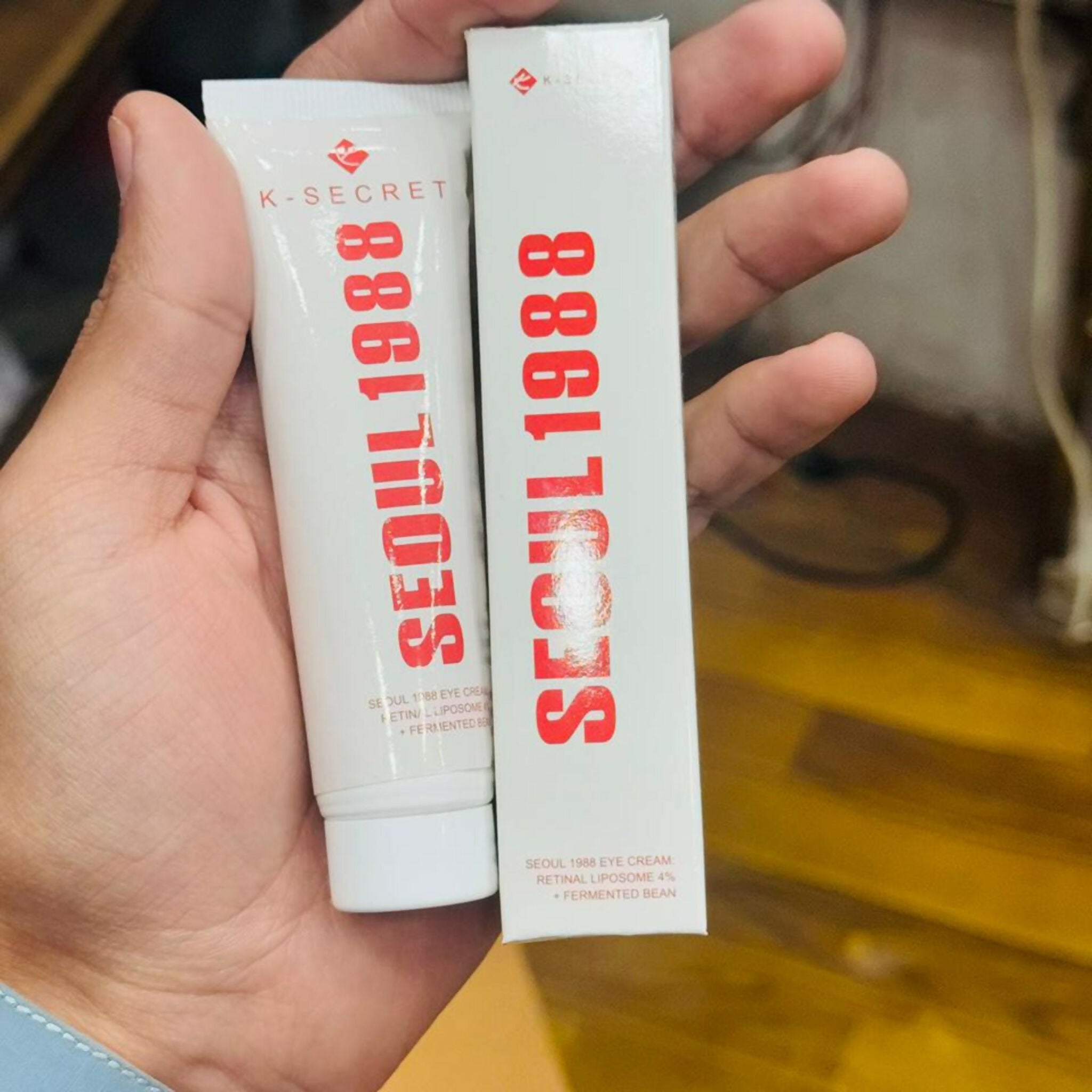 K Secret Seoul 1988 Eye Cream Providing Gentle Care Wrinkle Reduction Brightening Effect Hydrating Formula - 20g