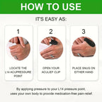 Sugar Control LI4 Acupressure Hand Clip | Stress & Migraine Relief | Random Color