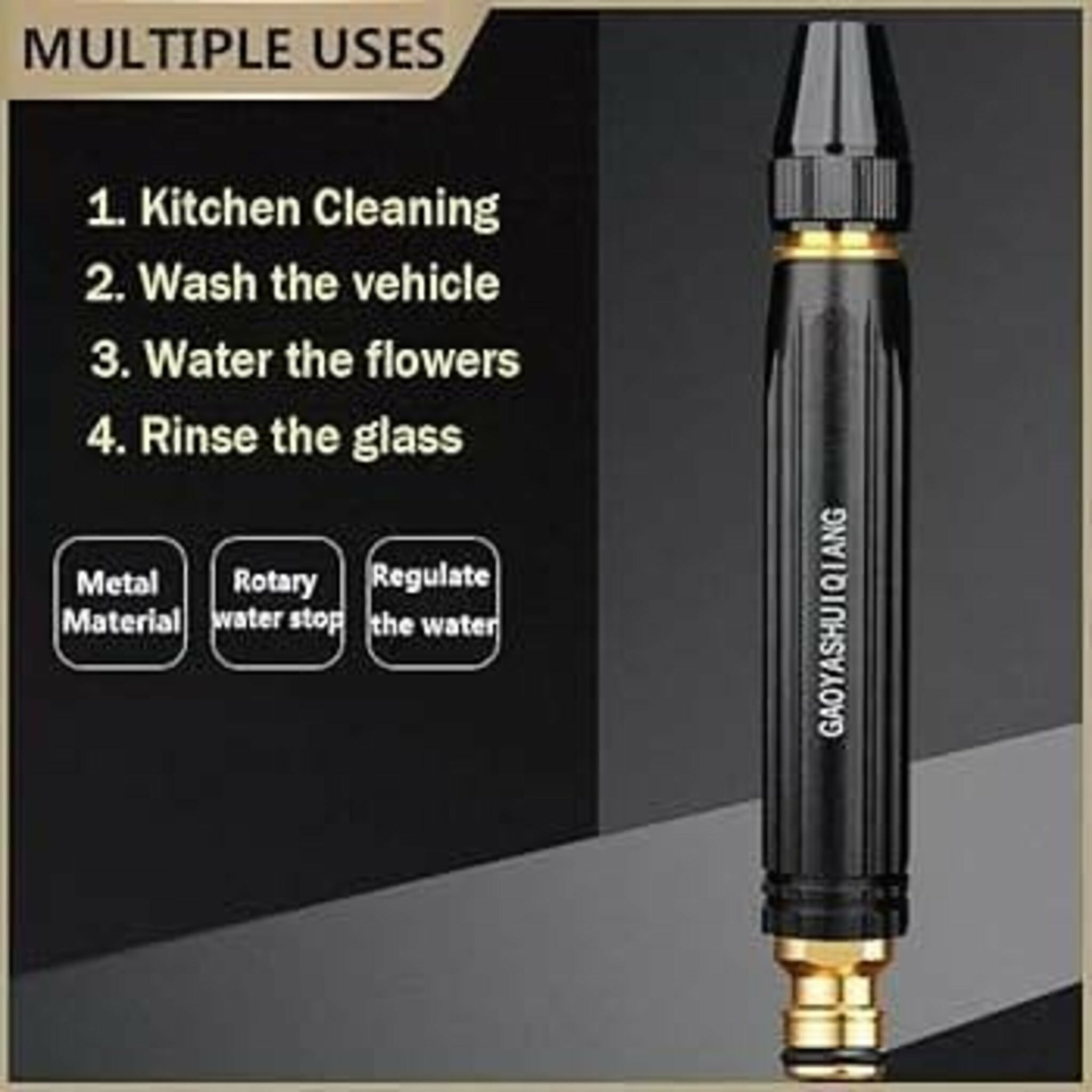 High Pressure Adjustable Nozzle Water Spray Gun
