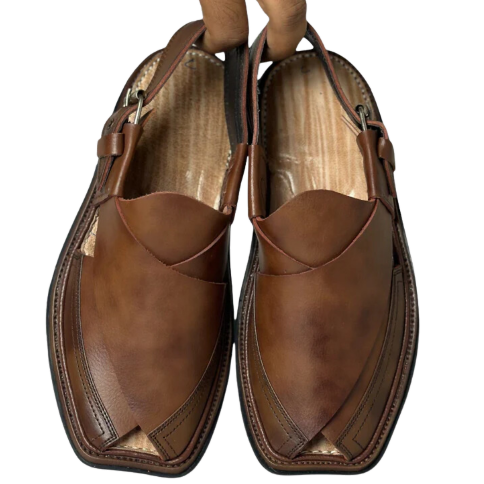 Charsaddah Special Chappal, Fine Matte Leather & Feather Light, for Men