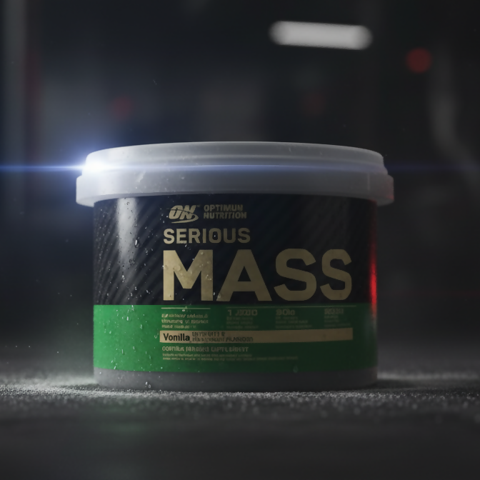 Optimum Nutrition Serious Mass Vanilla – High-Calorie Weight Gainer With 1250 Calories, 50g Protein, 252g Carbs & Added 3g Creatine for Muscle Growth (300g)