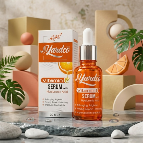 Yardco Vitamin C Face Serum With Hyaluronic Acid Anti Aging And Brightening Skin Radiance Formula 30ml