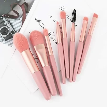 8 Piece Makeup Brush Set