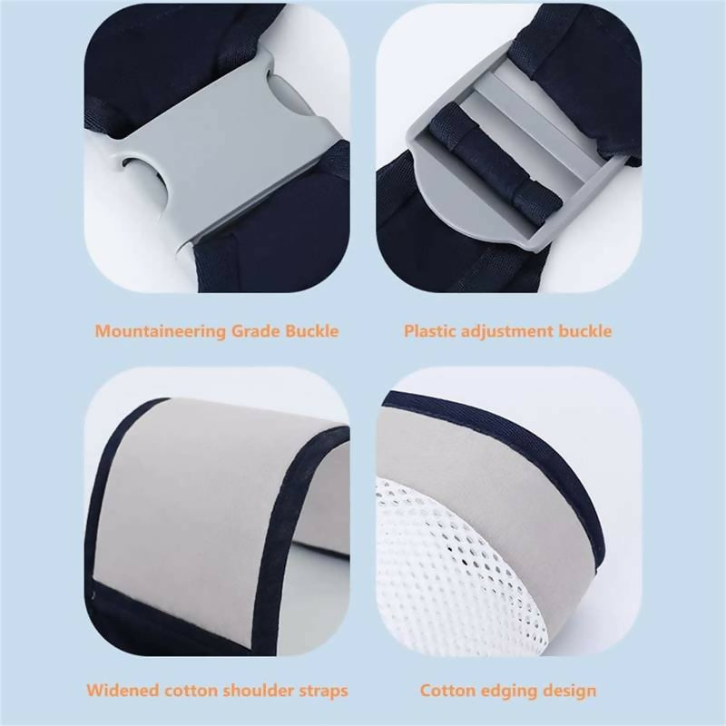 Baby Carrier, Ergonomic Baby Strap one Shoulder Labor-Saving Polyester Baby Half Wrapped Sling (Random Color)