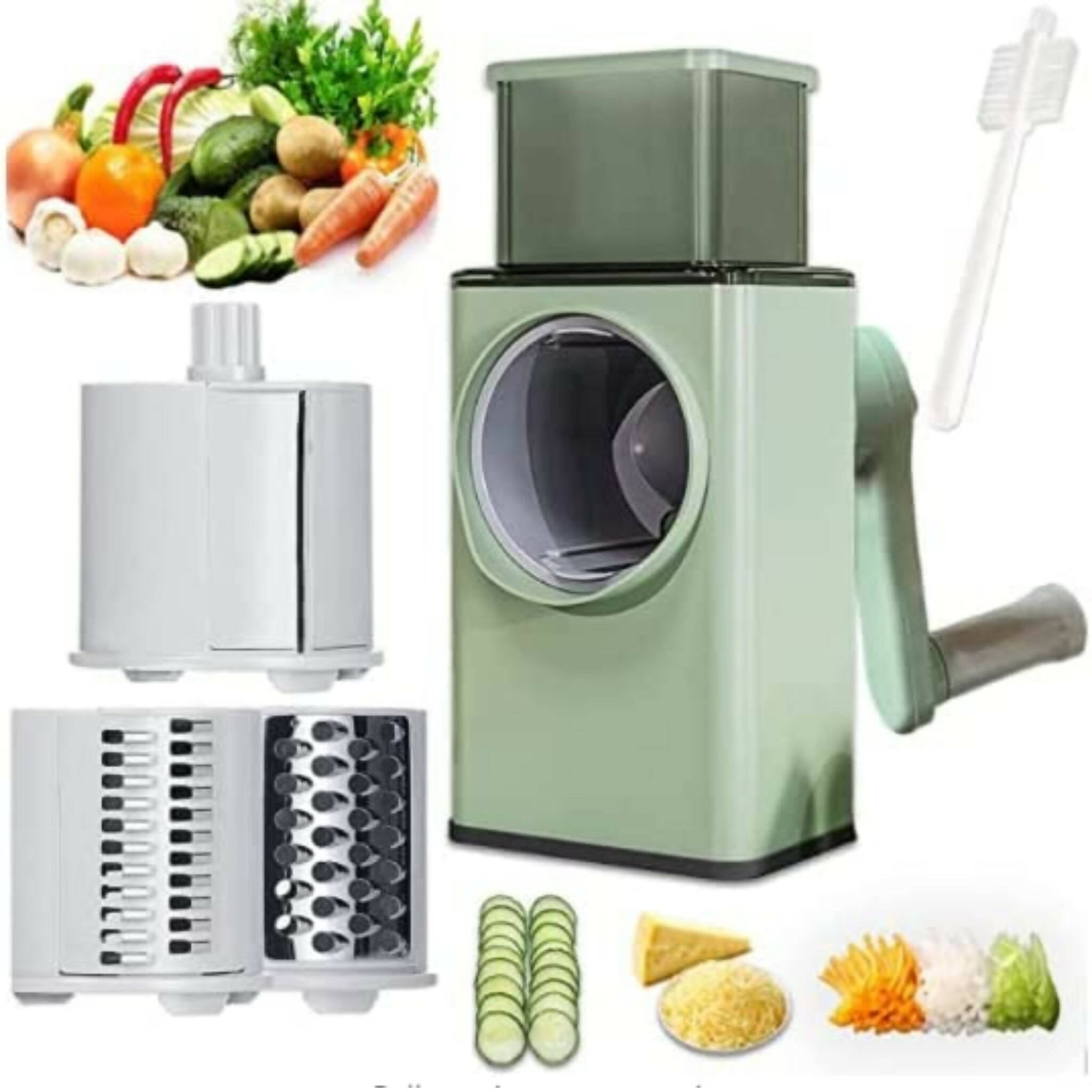 Veggie Slicer, Ultimate Manual Rotary, Slicer, Slice, Dice, and More!