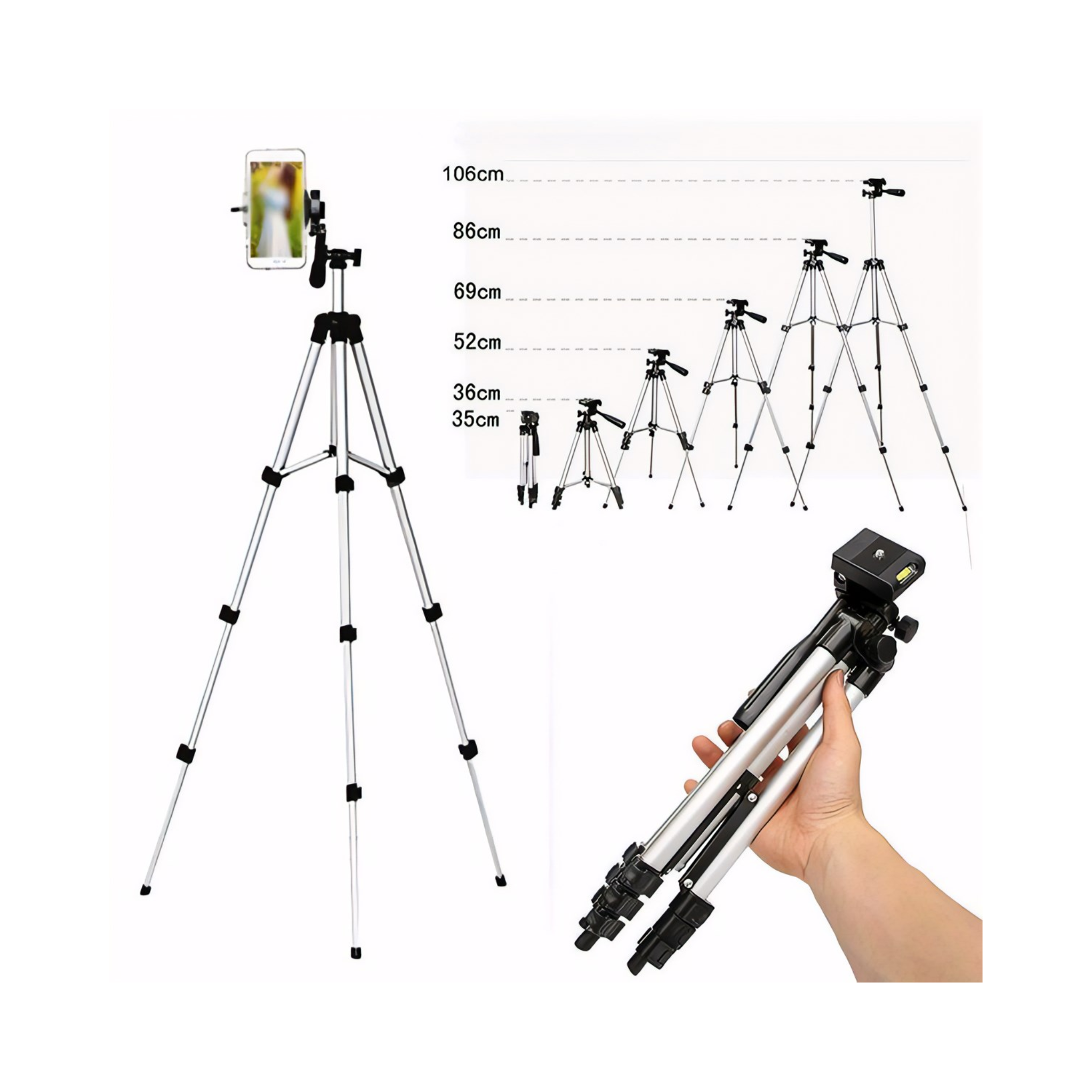 Tripod Stand Holder, for Camera & Mobile