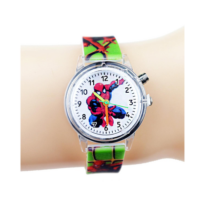 Wristwatch, Spiderman Round Dial & Silicone Band, for Kids