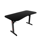 Gaming Table, LED Lights Installed, Headphones Holder & Wire Management Hooks