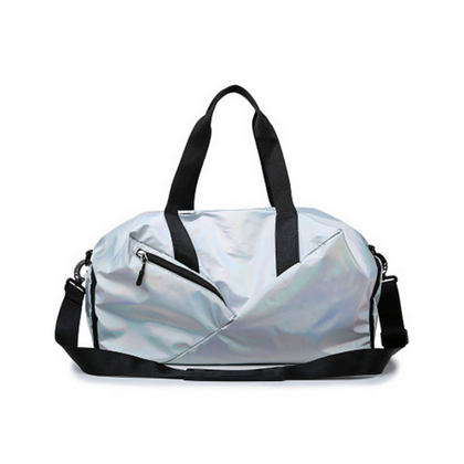 Duffel Bag, Waterproof, Silver Color, for Unisex