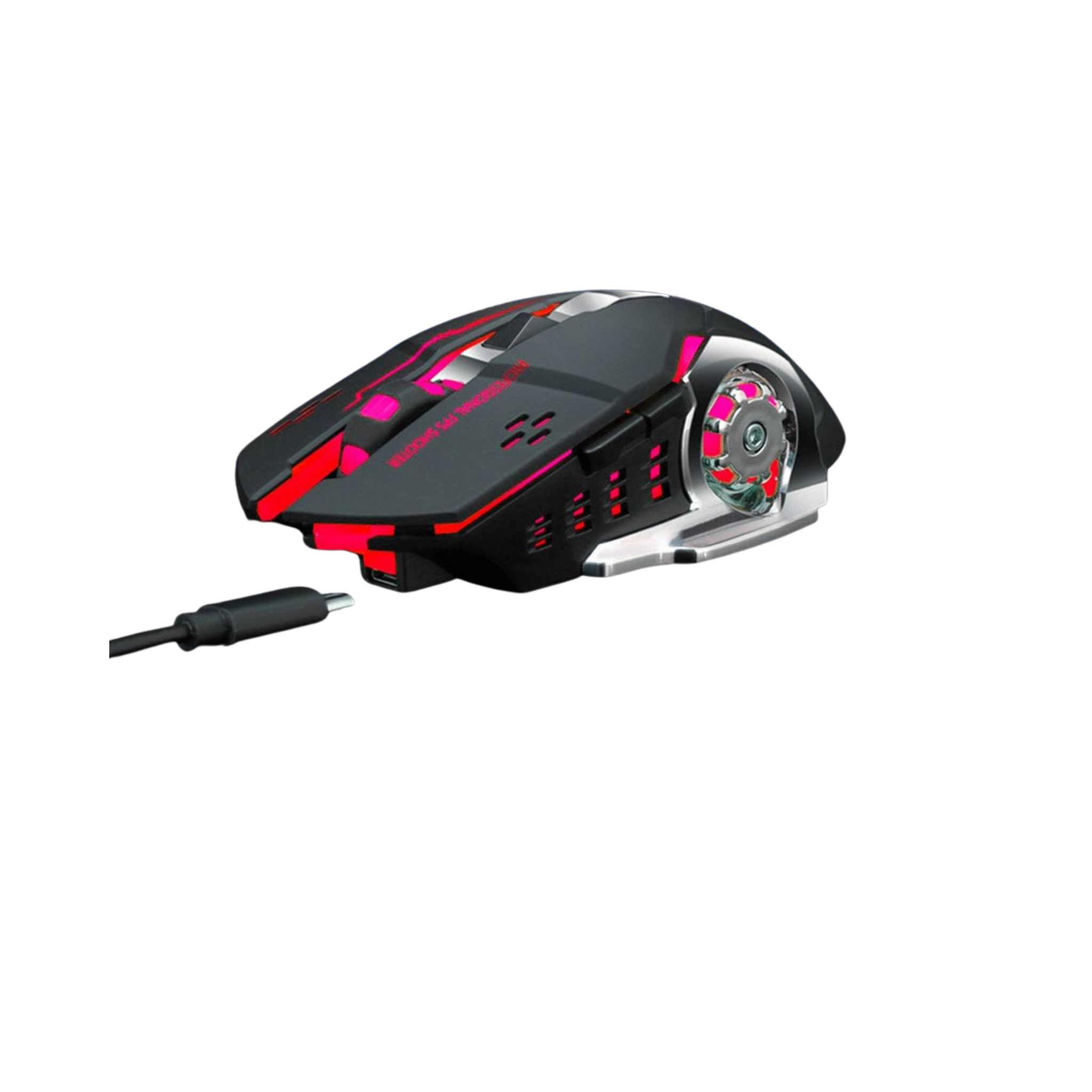 Mouse, Wireless Rechargeable, & 6 Button, for Gaming