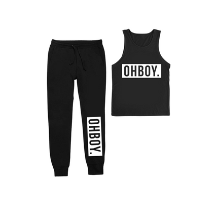 Tank Top & Trouser, Sports Wear, Middle-Waisted, for Men
