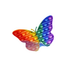 Fidget Toy, Pop It, Rainbow Butterfly Shape, for Kids