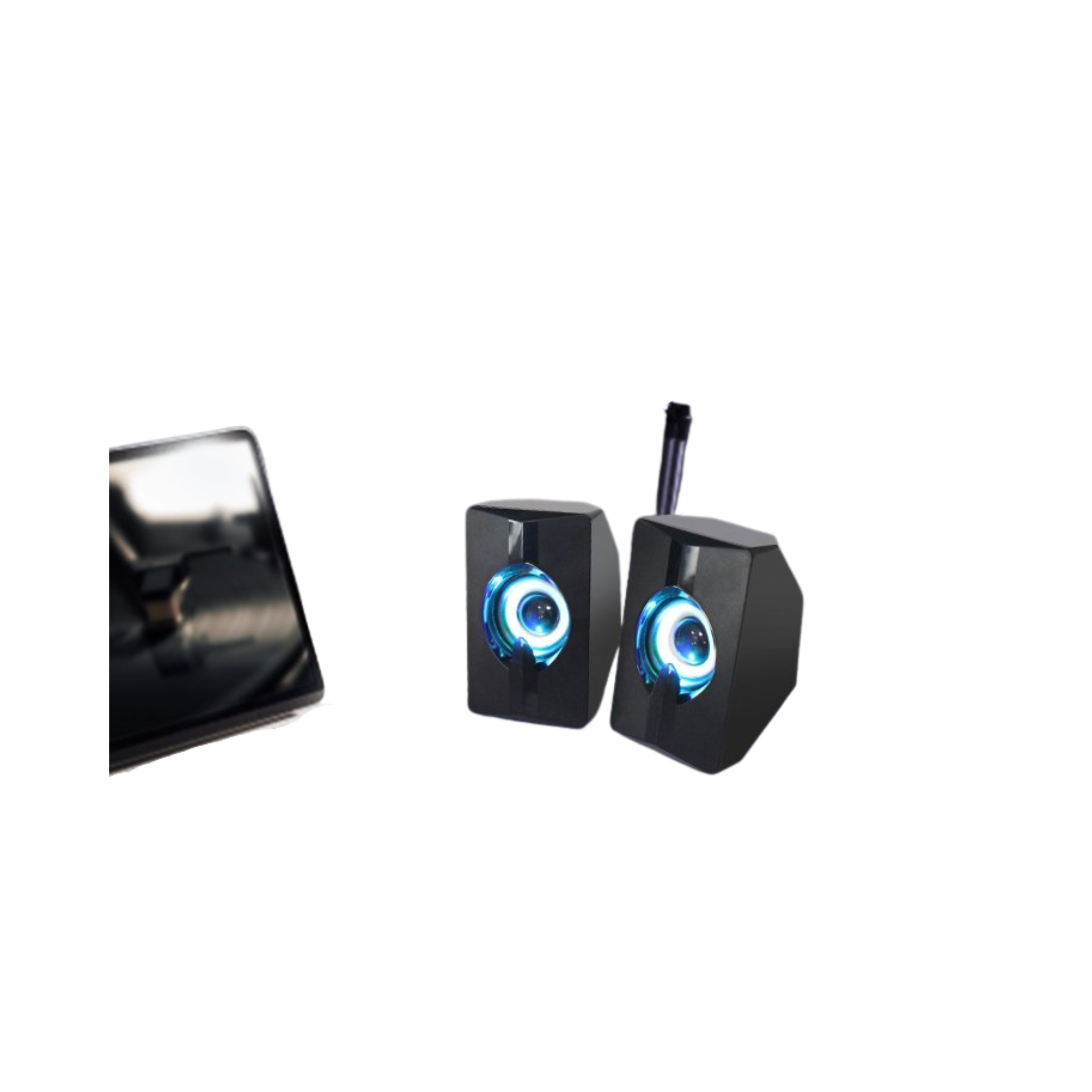 Multimedia Speaker, Mini LED Stereo Subwoofer, for PC/Laptop/LCD