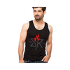 Tank Top & Trouser for Men, In Black Cotton, Casual Gym Wear