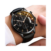Wristwatch, Sports Casual & Leather Strap Calendar, for Men