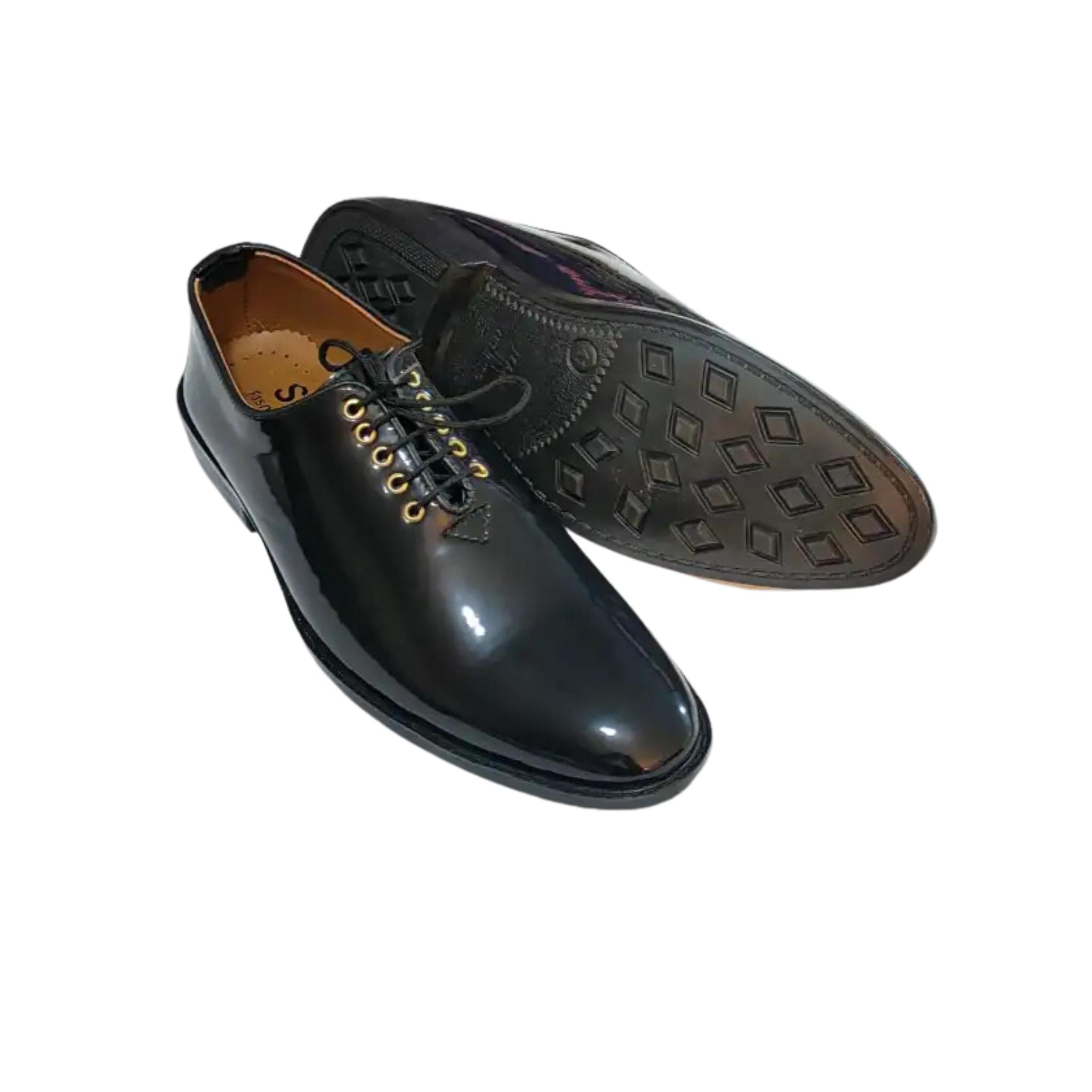 Shoes, No Need Polish & PVC Comfortable Sole, for Men