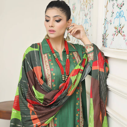 Unstitched Suit, 3-Piece Printed Lawn & Elegance in Every Stitch, for Women