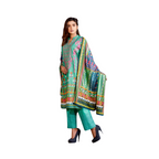 Embroidered Lawn Suit, Printed Dupatta, Chikankari Trouser, for Women